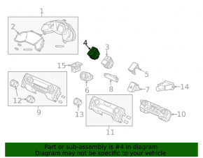 Lane Keeping and Distance Control Off Button Honda Civic X FC 16-21