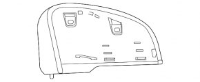Side mirror cover right Volvo XC40 19-25