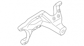 Engine mount bracket left Audi A6 C7 12-18 3.0T AWD used