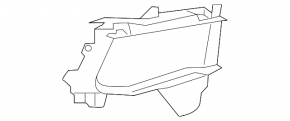 Front bumper air duct left Audi A7 19-25 inner part, S-Line