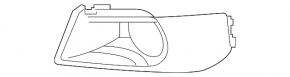 Right front bumper grille trim for Audi A8 19-21