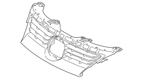 Radiator grille grill Lexus CT200h 14-17 broken fasteners, pokes