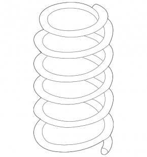Front left spring VW Jetta 19-24 stiffness yellow white red