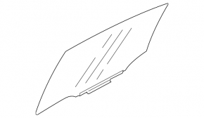 Glass of the rear right door Subaru XV Crosstrek 18-23