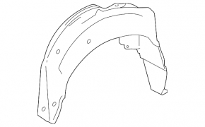 Rear right fender liner for Lexus IS 14-20