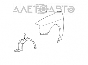 Front left wing Hyundai Santa Fe 05-12