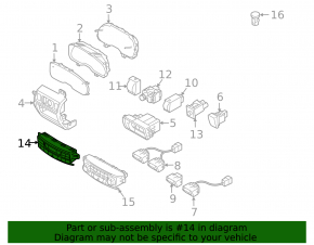 Subaru Outback 10-14 climate control system