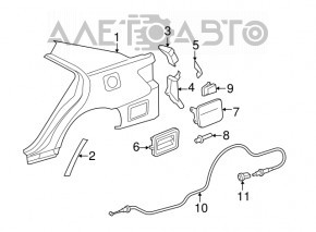 Toyota Camry v40 fuel filler door