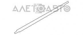 Molding door-glass central rear right Audi Q5 80A 18-24