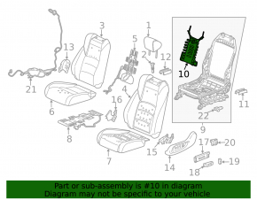 Driver's seat lumbar support with motors Honda CRV 17-22