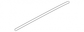 Upper rear right door molding Nissan Rogue 14-20 chrome