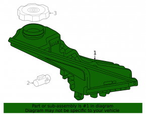 Chevrolet Equinox 23-24 Master Cylinder Reservoir with Cap
