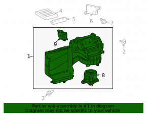 Heater assembly Toyota Sequoia 08-16