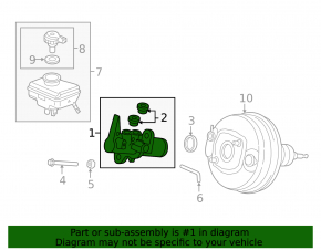 Brake master cylinder for Audi Q5 8R 09-17