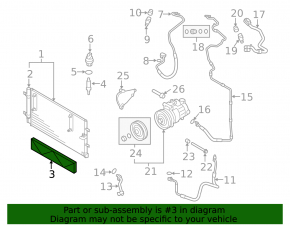 Radiator mesh protective Audi A6 C7 12-18 3.0T