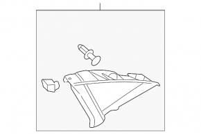 Right rear window trim panel for Audi A4 B8 13-16 restyling sedan, light gray, dry-cleanable