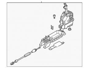 Audi A3 8V 15-20 6-speed gearbox shifter with cable, wet contact