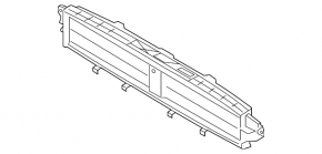 Radiator deflector blinds Porsche Macan 15-24 2.9T, 3.0T with motor