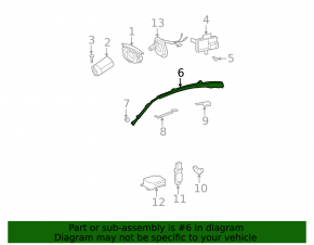 Right side curtain airbag for Mercedes W211