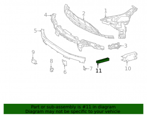 Front bumper absorber left Mercedes EQS-class V297 22-25 lower, AMG pkg