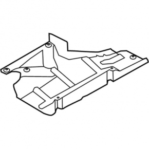 Underbody protection rear right Lincoln MKZ 13-20 AWD