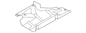 Underbody protection rear right Lincoln MKZ 13-20 AWD