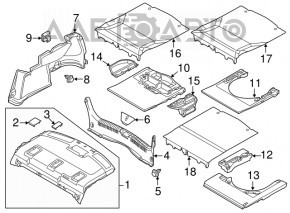 Left arch trim Mazda 6 13-15