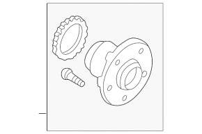 Rear left hub Mazda6 03-08