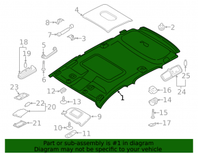 Ford Ecosport 18-19 Ceiling Trim