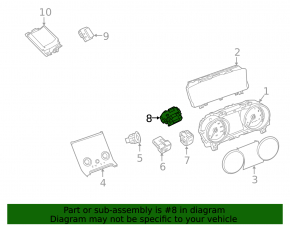 Parking button for Land Rover Range Rover Velar 18-22