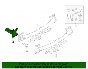 Towbar bracket left Jaguar F-Pace X761 17-