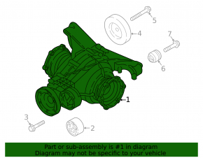 Rear differential gearbox Audi A4 B9 17-25 110k