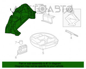 Right arch trim for Chrysler 200 15-17