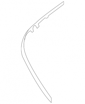 Right front bumper molding for Mercedes S-class W221