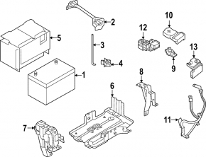 Nissan Ariya 23-25 negative terminal with sensor