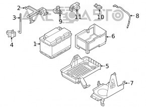 Nissan Ariya 23-25 negative terminal with sensor