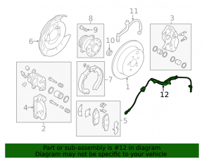 ABS sensor rear right Subaru Impreza WRX GH 08-14 2.5T