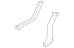 Right trunk duct Volvo XC90 16-22 broken mount