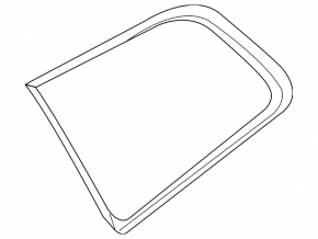 Rear window molding left Volvo XC60 18-23 black