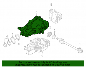 Rear differential gearbox BMW 5 G30 17-20 2.0T 48k