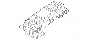 Honda Civic XI FE/FL 22-26 Sport driving mode switch, with parking button