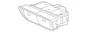 Buttons for opening the fuel filler flap and trunk Acura TLX 15 - pre-rest