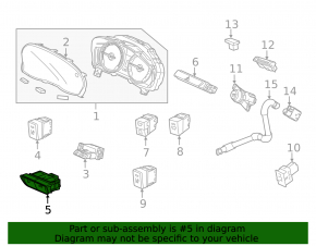 Buttons for opening the fuel filler flap and trunk Acura TLX 15 - pre-rest