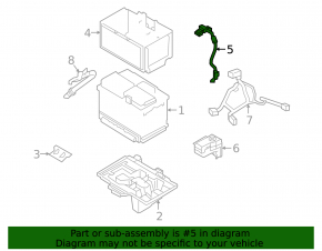 Negative terminal of the Hyundai Tucson battery 22-25