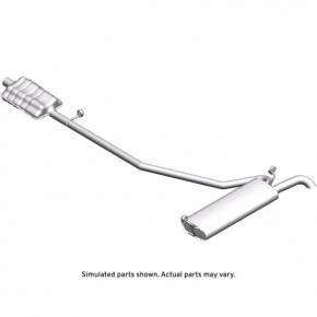 Muffler rear part with barrel Chevrolet Trax 19-21 LUV