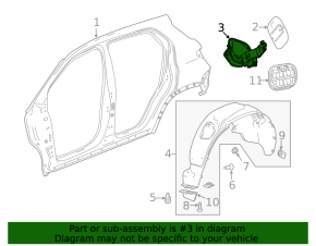 Buick Encore 18-22 Type 2 Fuel Door Housing