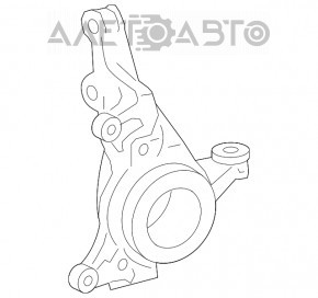 Trunnion with hub front right Lexus RX350 RX450h 10-15