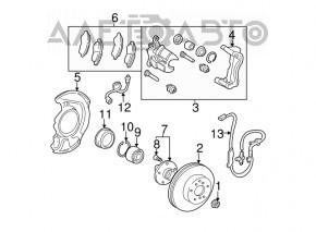 Brake Disc Cover Front Left Toyota Camry v30 2.4