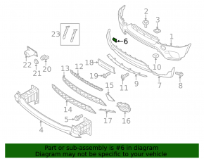 Plug towing hook front bumper BMW X5 E70 11-13 rest
