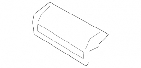 Insert for the lower front part of the rear right arch trim BMW X7 G07 19-22 Anthrazit